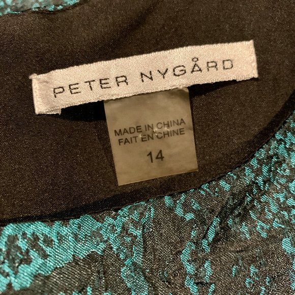 💕Peter Nygard Snakeskin Pattern Cocktail Dress - Picture 4 of 6